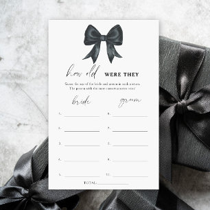 Black Bow Bridal Shower How old were they