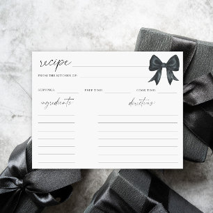 Black Bow bridal shower recipe