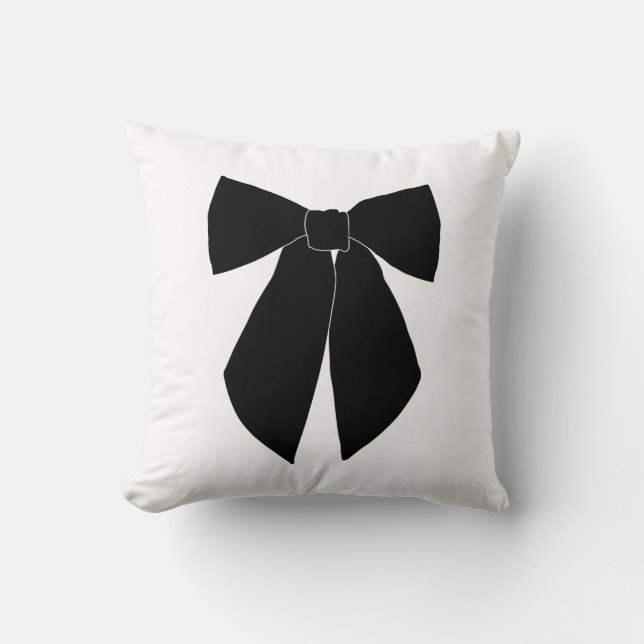 Black Bow Cushion (Front)