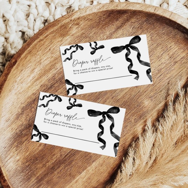 Black Bow Diaper Raffle Card (Creator Uploaded)