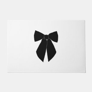 Black Bow Doormat