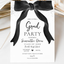 Black Bow Graduation Party