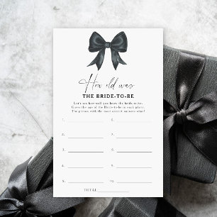 Black Bow How old was the bride to be game