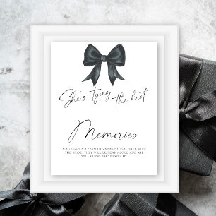 Black Bow Memories with the bride Poster
