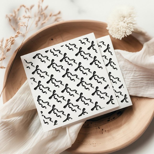 Black Bow  Napkin (Creator Uploaded)