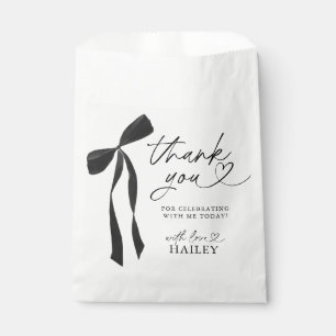 Black Bow She's Tying the Knot Bridal Shower Favour Bag