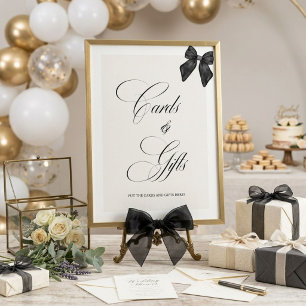 Black Bow She's Tying the Knot Bridal Shower I Poster