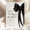 Black Bow She's Tying The Knot Bridal Shower