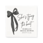 Black Bow She's Tying the Knot Bridal Shower
