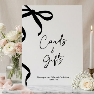 Black Bow She's Tying the Knot Bridal Shower Poster