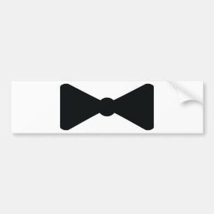 black bow tie icon bumper sticker