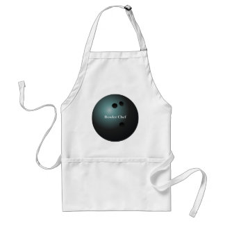 Black Bowling Ball Apron