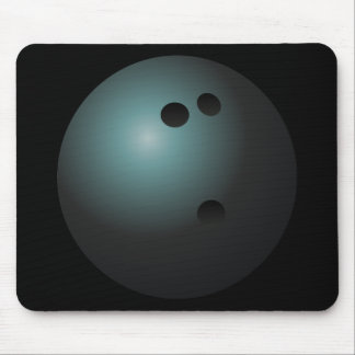 Black Bowling Ball Mousepad