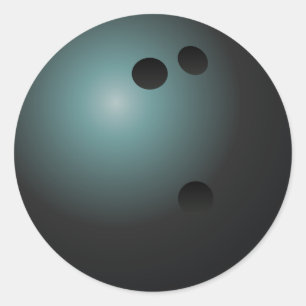 Black Bowling Ball Stickers