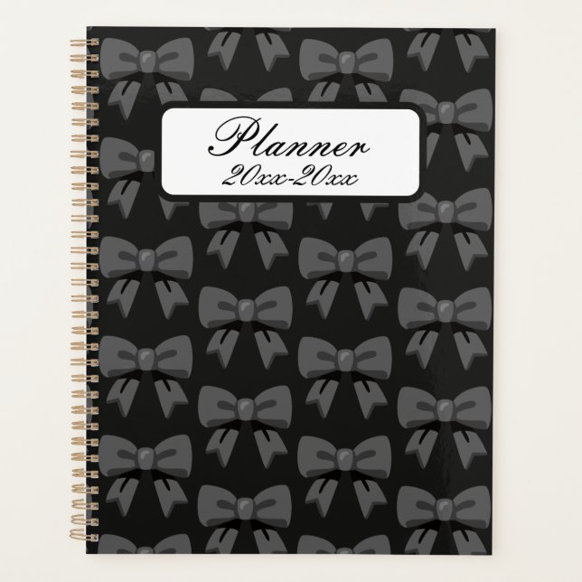 Black Bows Planner (Front)