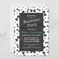 Black bowtie bachelor party