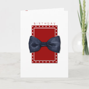 Black Bowtie Birthday Card