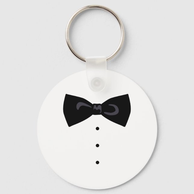 Black Bowtie Key Ring (Front)