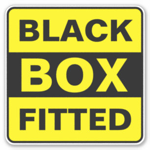 Black Box Fitted Sticker (Car Sign)