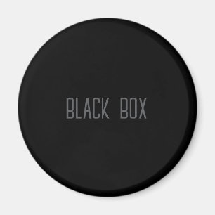 Black Box - Typography Magnet