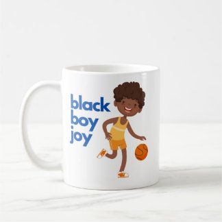 Black Boy Joy - Basketball  Coffee Mug