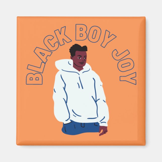 Black Boy Joy Magnet (Front)