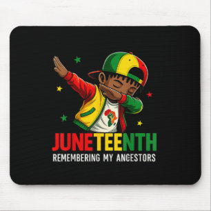 Black Boy Juneteenth Remembering My Ancestors Mouse Pad