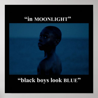 black boys look blue poster