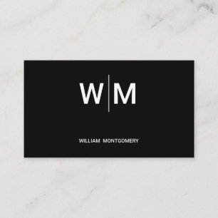 Black Branded Logo   Corporate Business Company Appointment Card