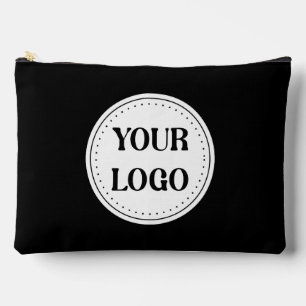 Black Branded Logo Corporate Business Company Ba Accessory Pouch