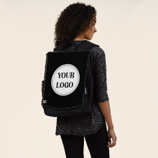 Black Branded Logo | Corporate Business Company Ba Backpack
