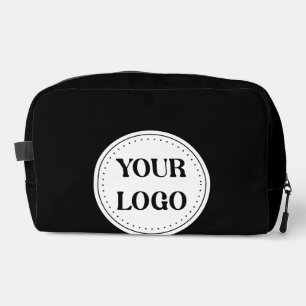 Black Branded Logo Corporate Business Company Ba Dopp Kit