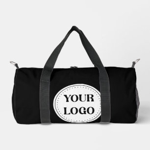 Black Branded Logo   Corporate Business Company Ba Duffle Bag