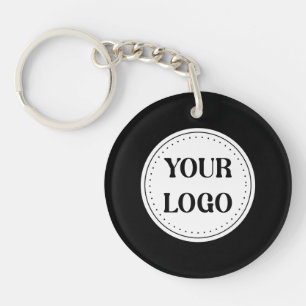 Black Branded Logo Corporate Business Company Ba Key Ring