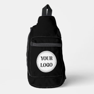 Black Branded Logo Corporate Business Company Ba Sling Bag