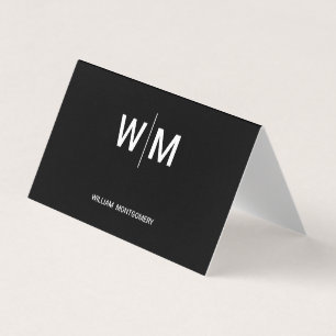 Black Branded Logo Corporate Business Company Card