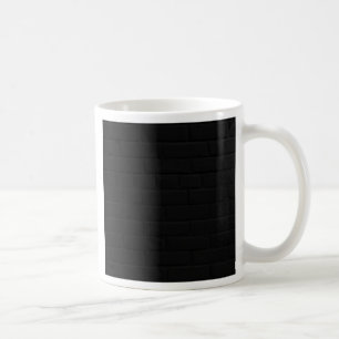 Black Brick Wall Coffee Mug