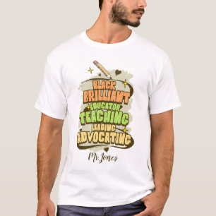 Black Brilliant Educator T-shirt