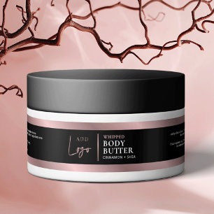 Black & Bronze Rose Gold 4 OZ Jar Product Label