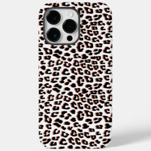 Black Brown and White Leopard Print  Case-Mate iPhone 14 Pro Max Case