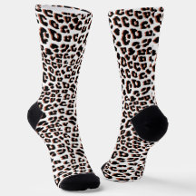 Black Brown and White Leopard Print