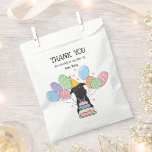 Black Brussels Griffon Birthday Party Favour Bag