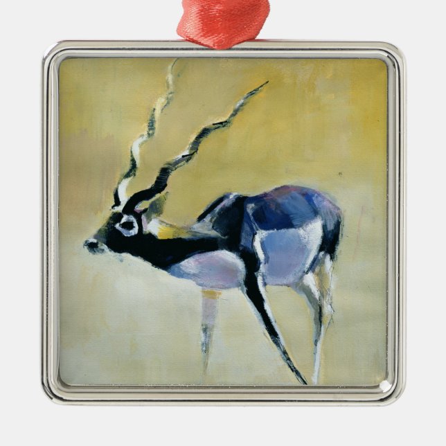 Black Buck Velavadar 1997 Metal Tree Decoration (Front)