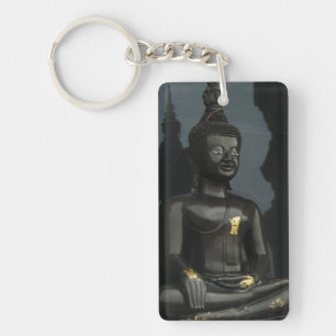 Black Buddha ... Nong Khai, Isaan, Thailand Key Ring