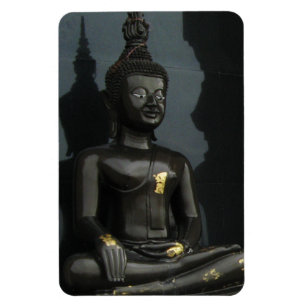 Black Buddha ... Nong Khai, Isaan, Thailand Magnet