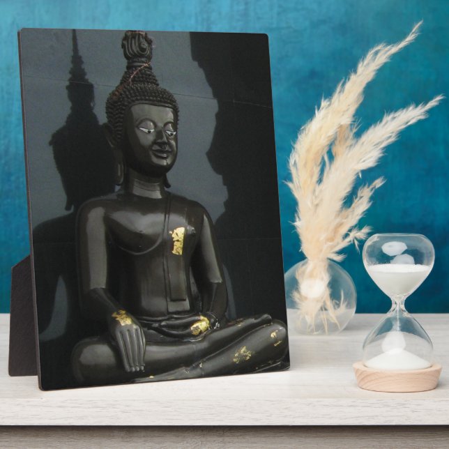 Black Buddha ... Nong Khai, Isaan, Thailand Plaque (Side)