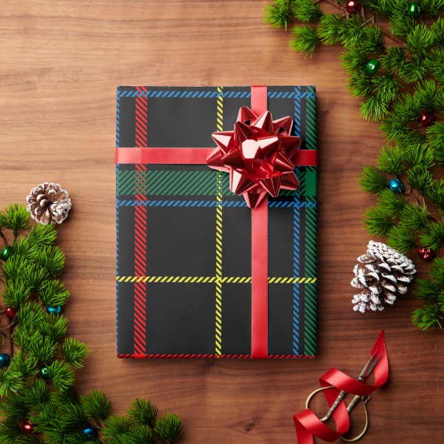 Black Buffalo Plaid Wrapping Paper (Holiday Gift)