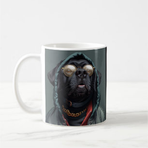 Black bulldog big dog Coffee mug