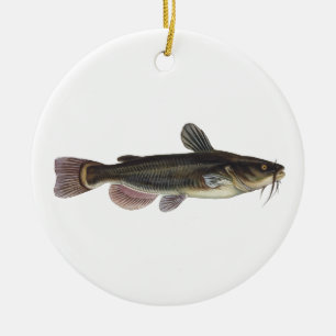 Black Bullhead Catfish - Freshwater Fishing Ceramic Ornament