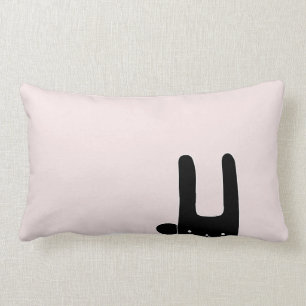 black bunny lumbar cushion